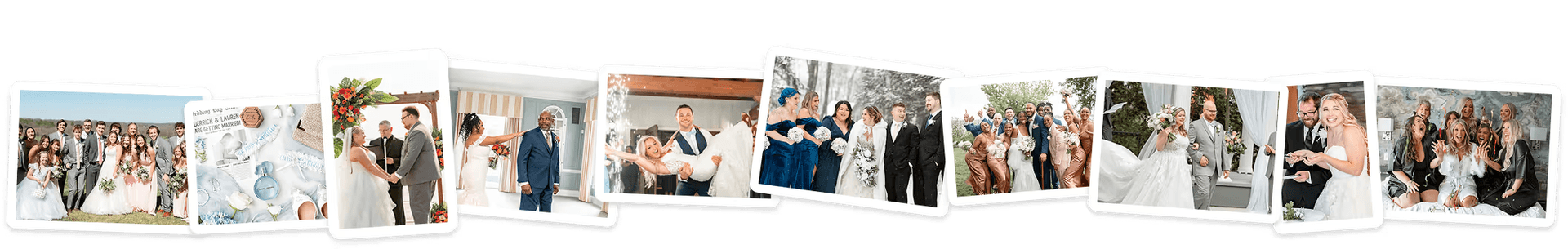Wedding photo collage